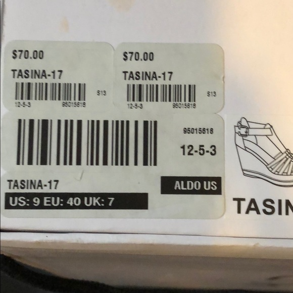 ALDO Tasina wedges size 9 sandals shoes - Picture 5 of 5